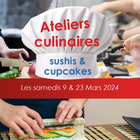 ATELIER CULINAIRE SUSHIS ADULTE